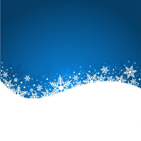 Blauwe sneeuwvlok achtergrond vector