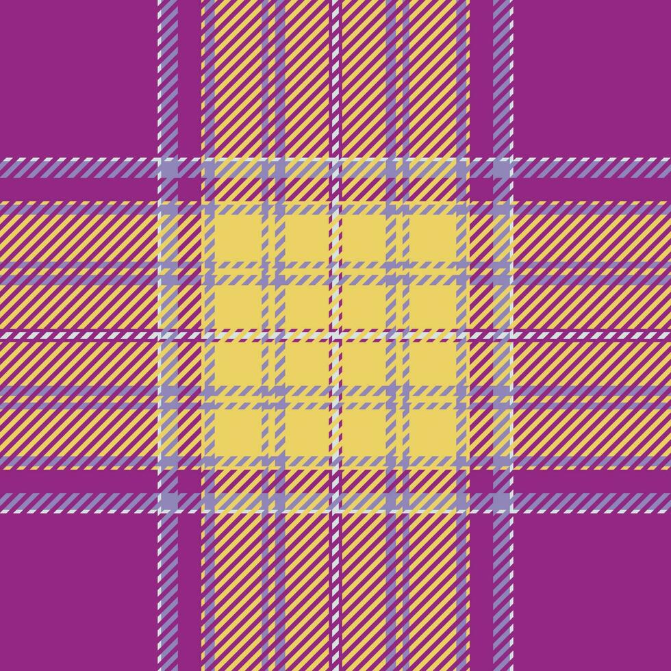 plaid controleren patroon. naadloos kleding stof textuur. Schotse ruit textiel afdrukken. vector