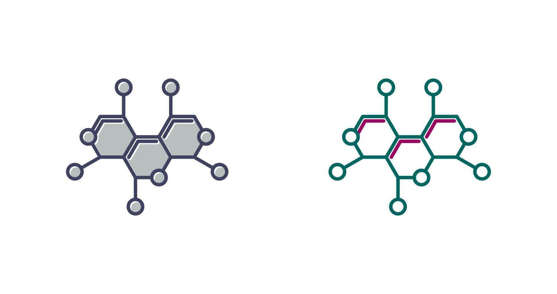 molecuul vector pictogram