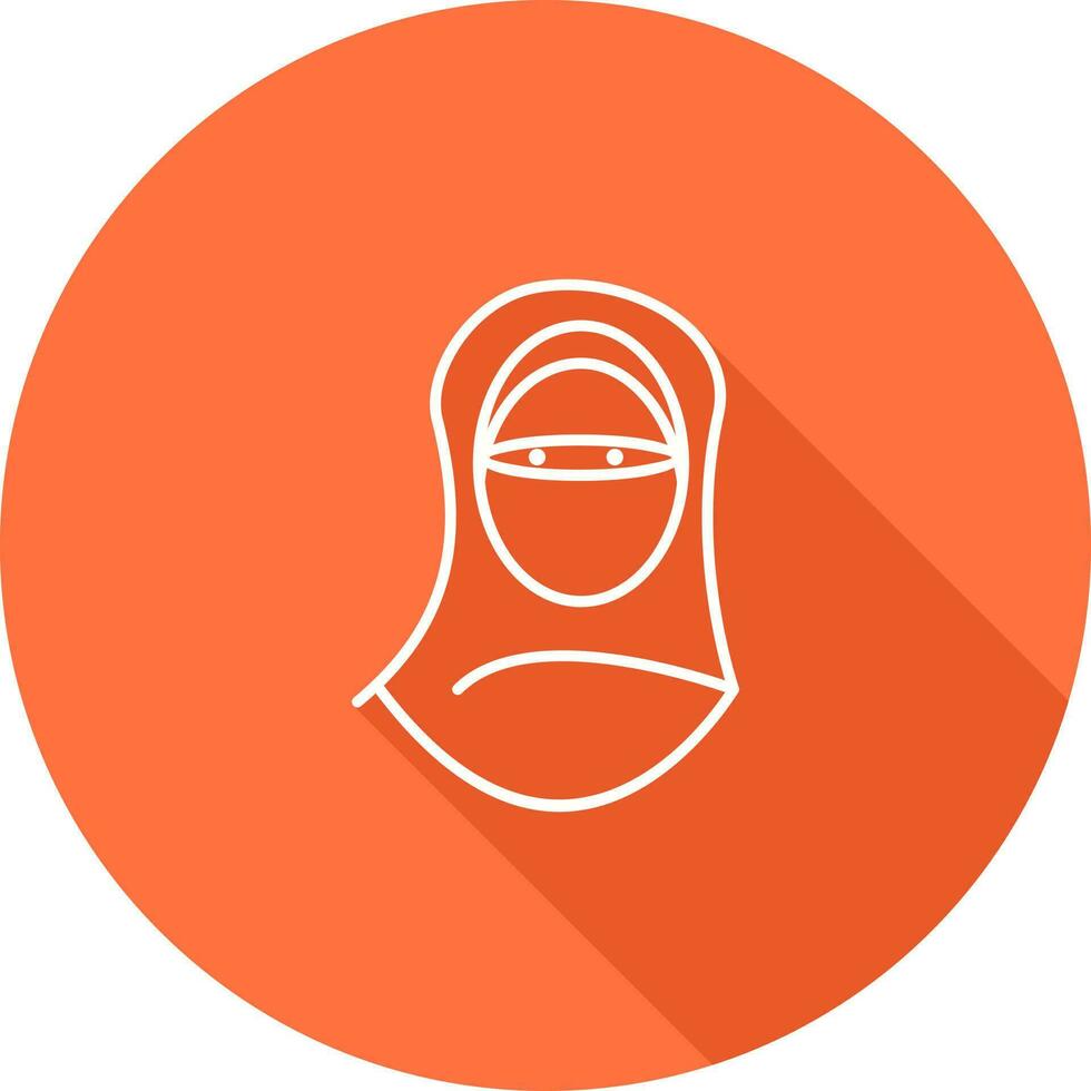 vrouw met Niqab vector icoon