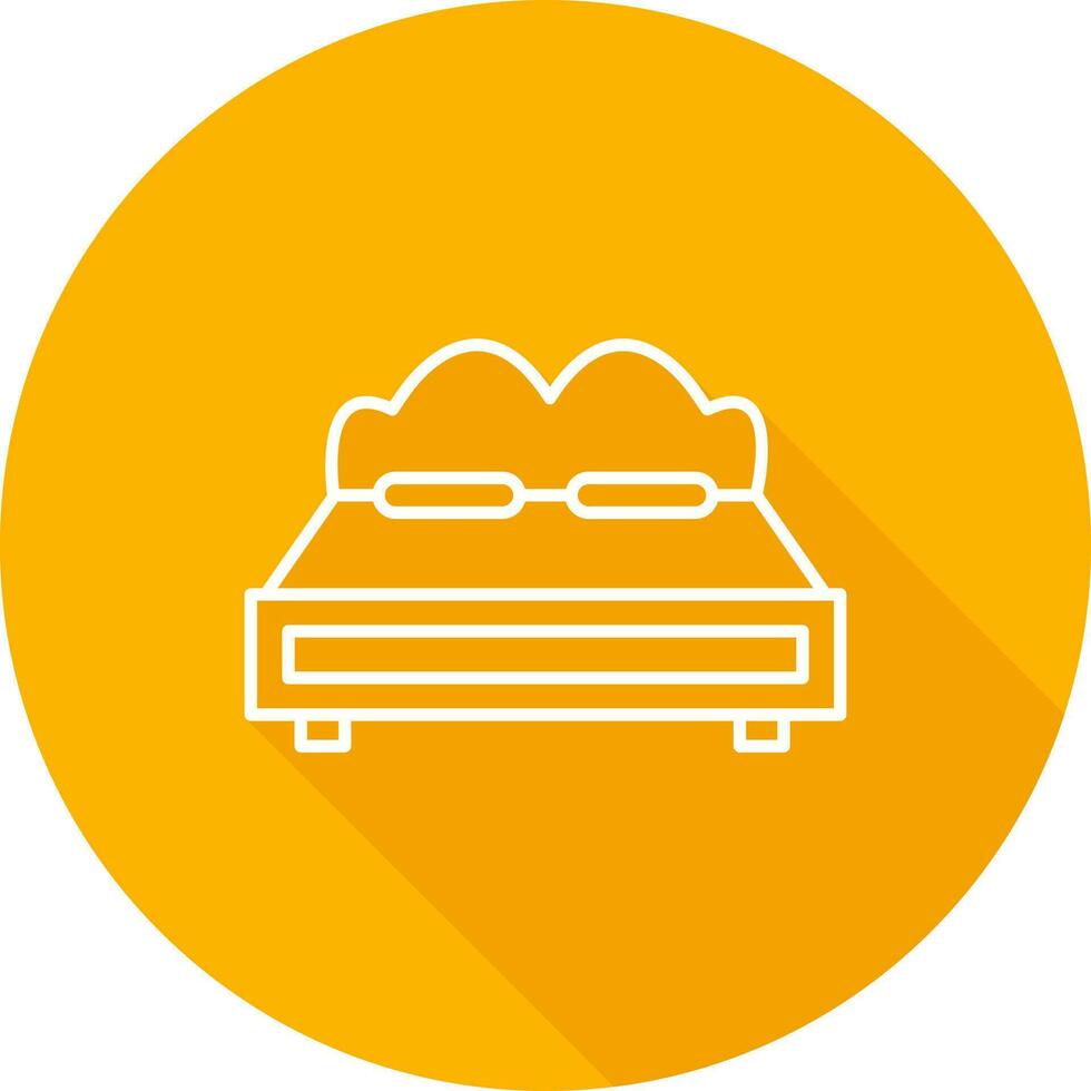 tweepersoonsbed vector icon