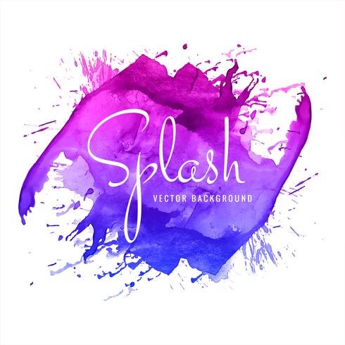 Aquarel kleurrijke splash achtergrond vector