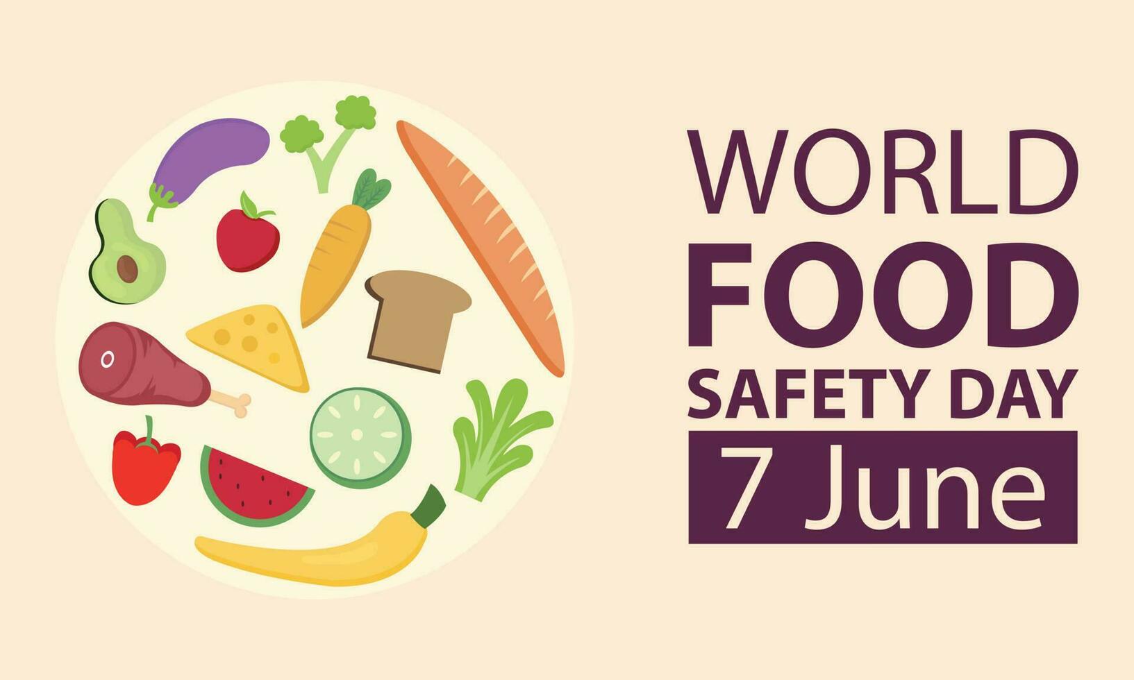 illustratie vector grafisch van voedzaam voedsel groep, perfect voor Internationale dag, wereld voedsel veiligheid dag, vieren, groet kaart, enz.