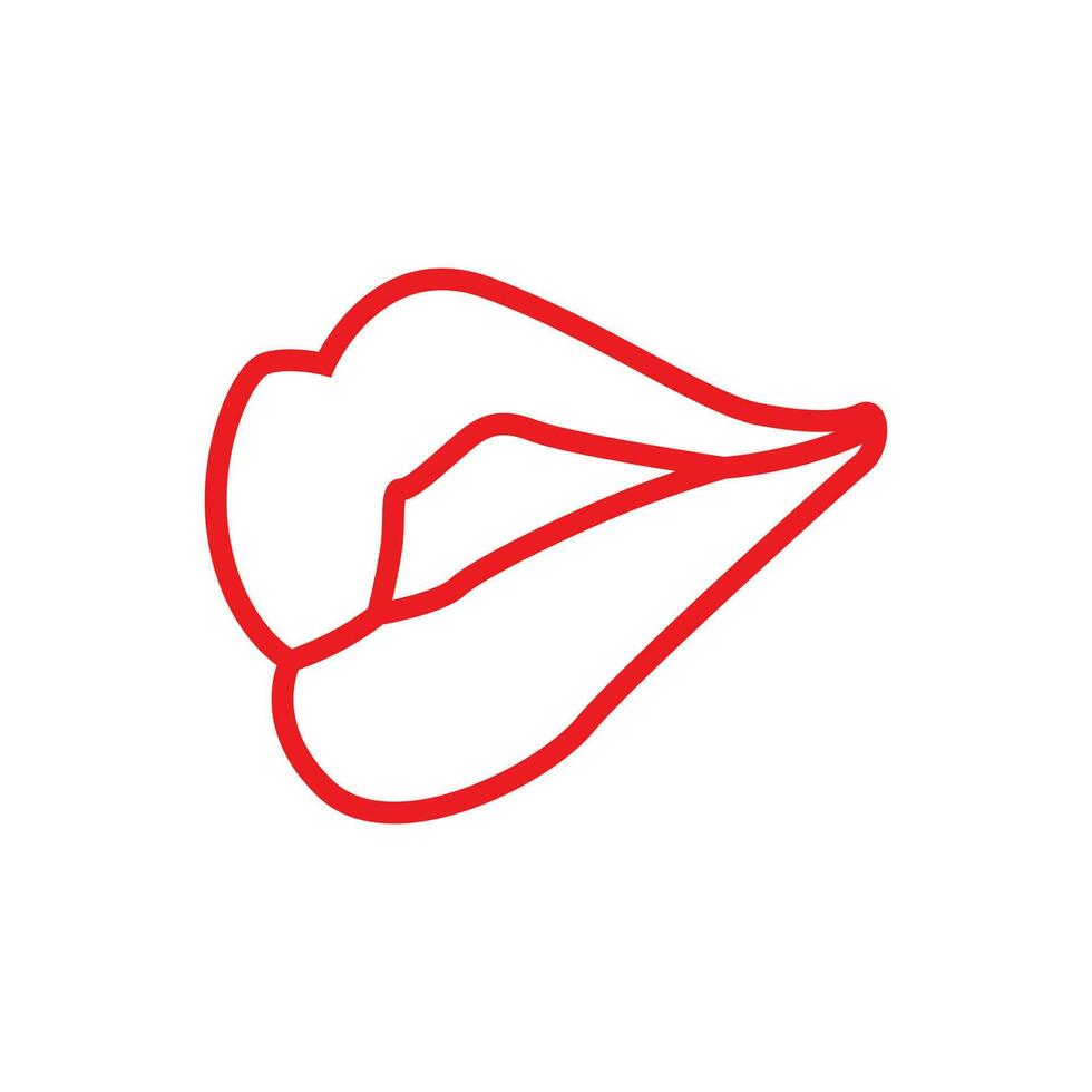 lippen icoon vector. kus illustratie symbool. vrouw teken. liefde logo. vector