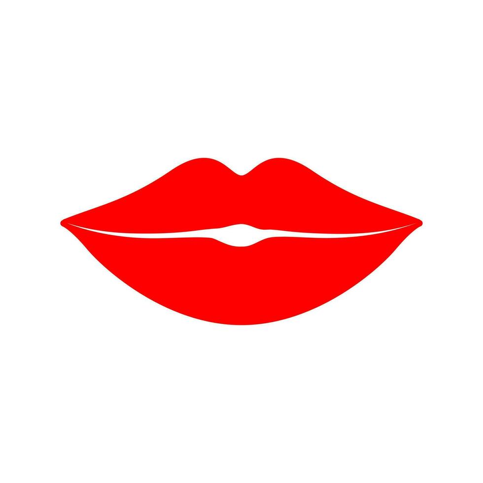 lippen vector icoon. kus illustratie teken. vrouw symbool. liefde logo.