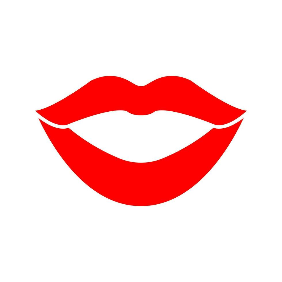 lippen vector icoon. kus illustratie teken. vrouw symbool. liefde logo.