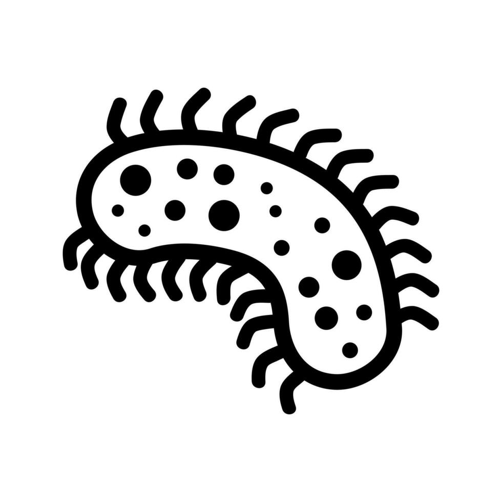 bacterie icoon vector. bacterie illustratie teken. microbe symbool. vector
