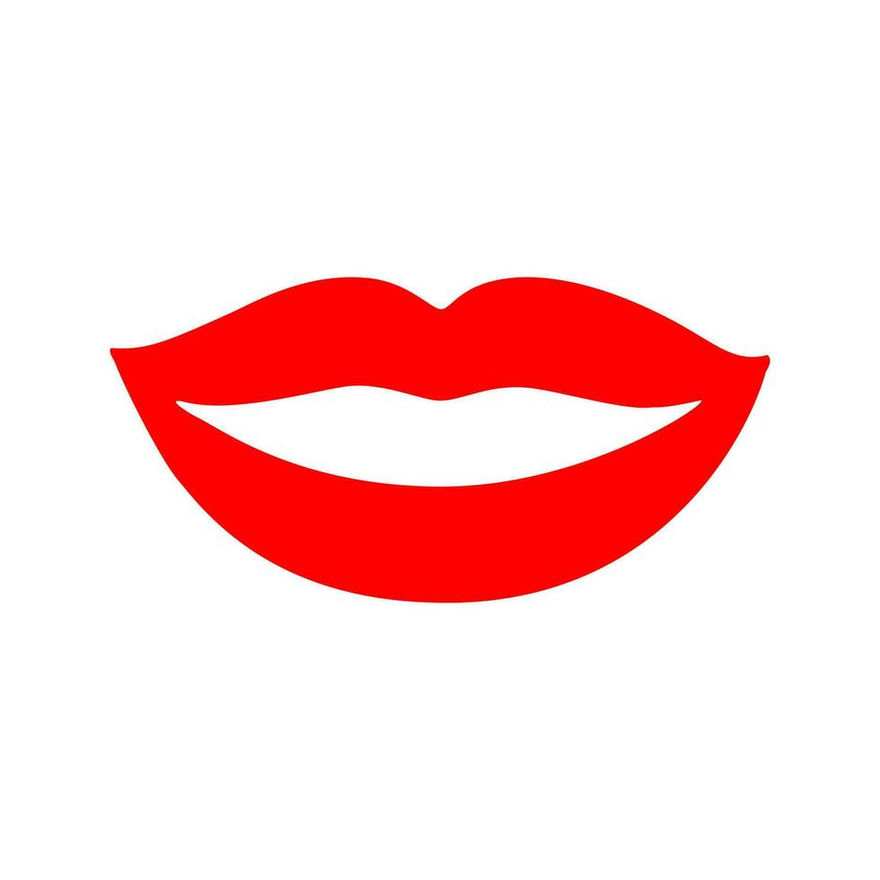 lippen vector icoon. kus illustratie teken. vrouw symbool. liefde logo.