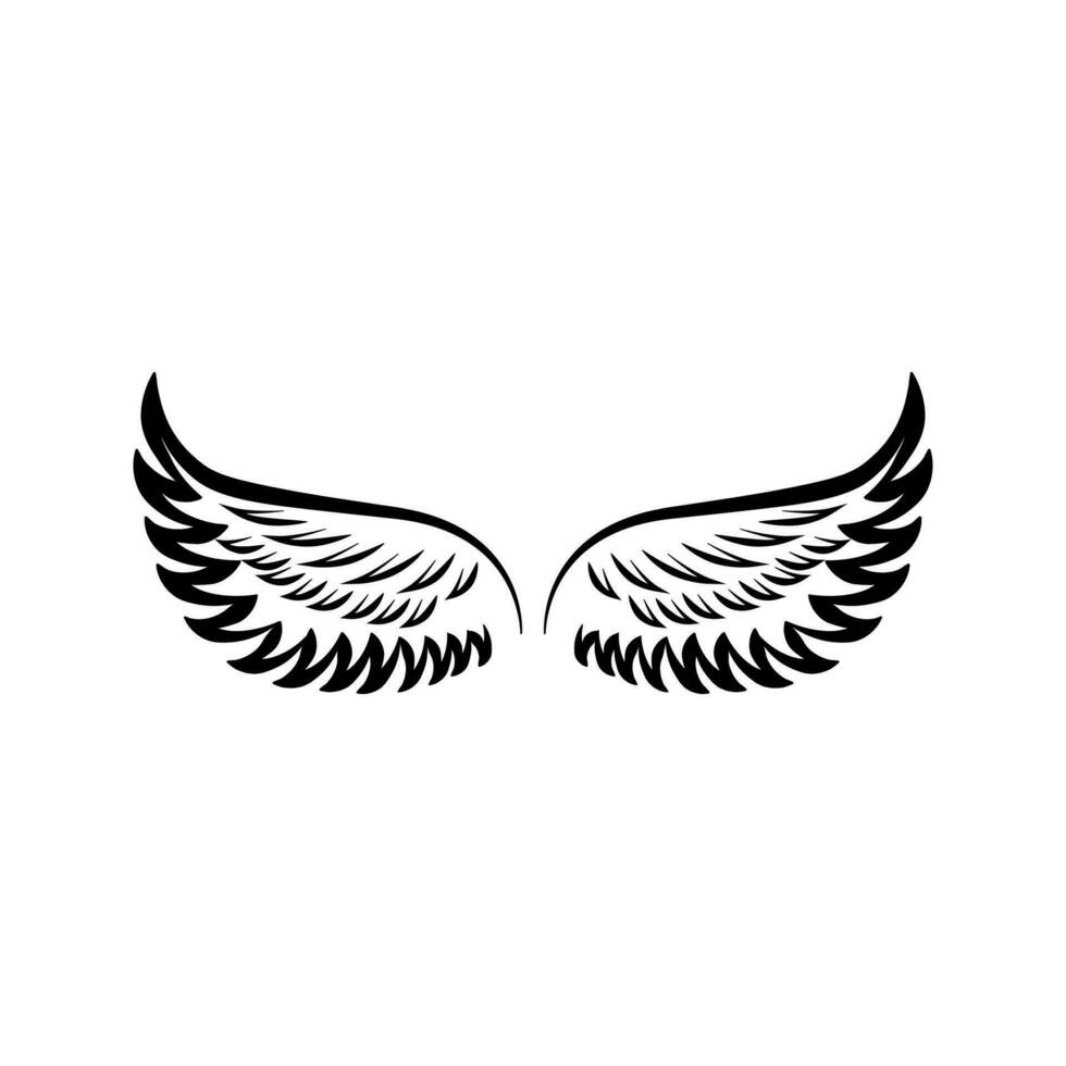 engel Vleugels icoon vector. vlieg illustratie teken verzameling. piloot symbool. Vleugels logo. vector