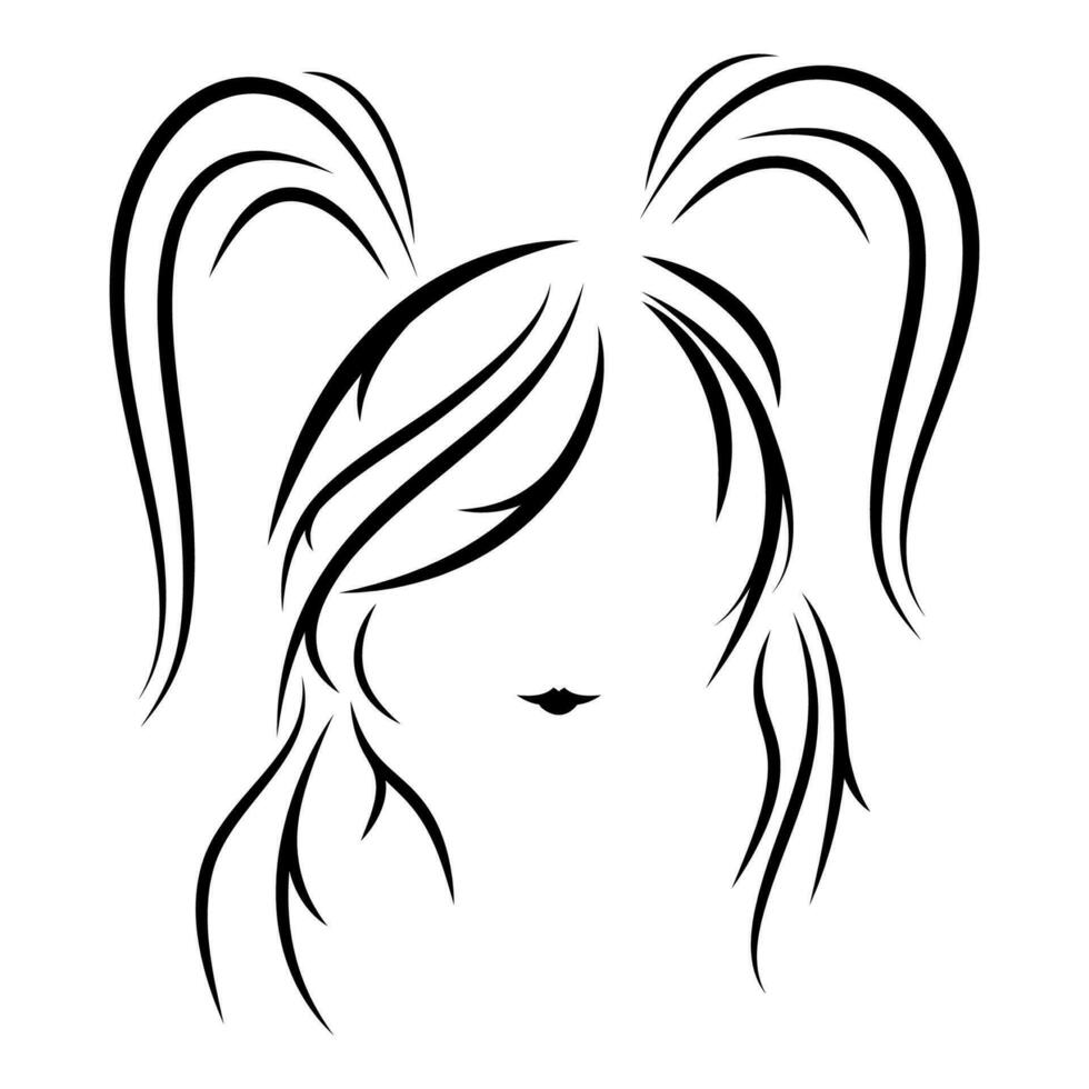 haar- logo vector illustratie
