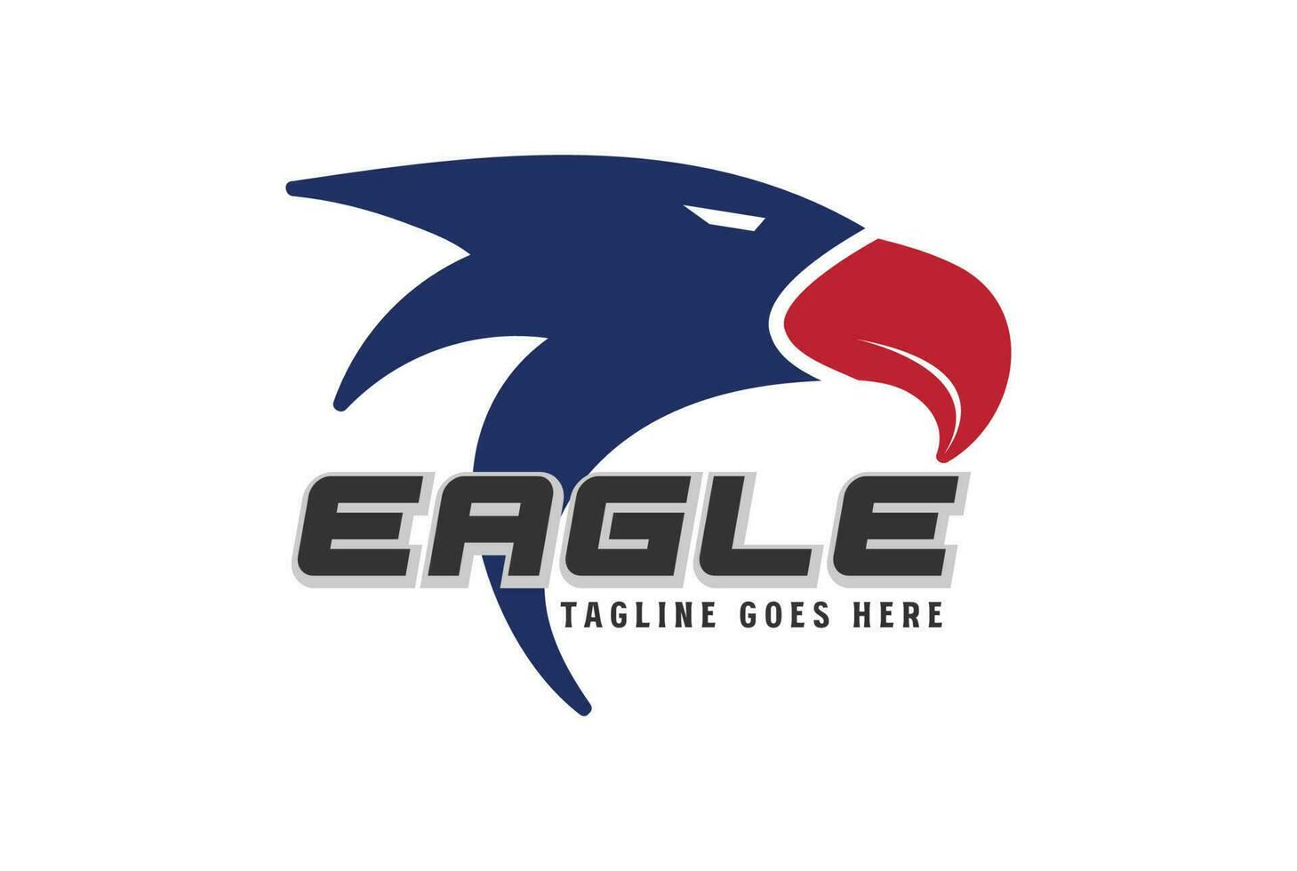 Amerikaans adelaar havik valk hoofd voor sport team logo ontwerp vector