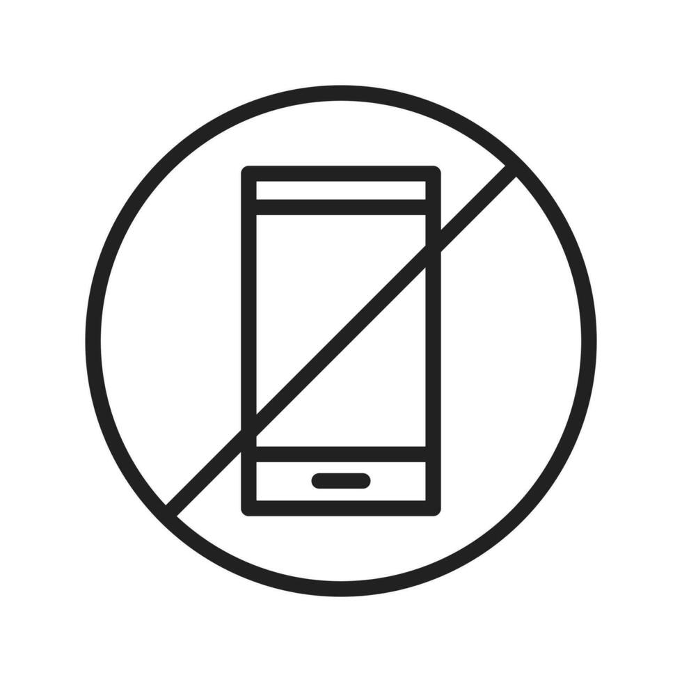 telefoon niet toegestaan icoon vector afbeelding. geschikt voor mobiel appjes, web apps en afdrukken media.