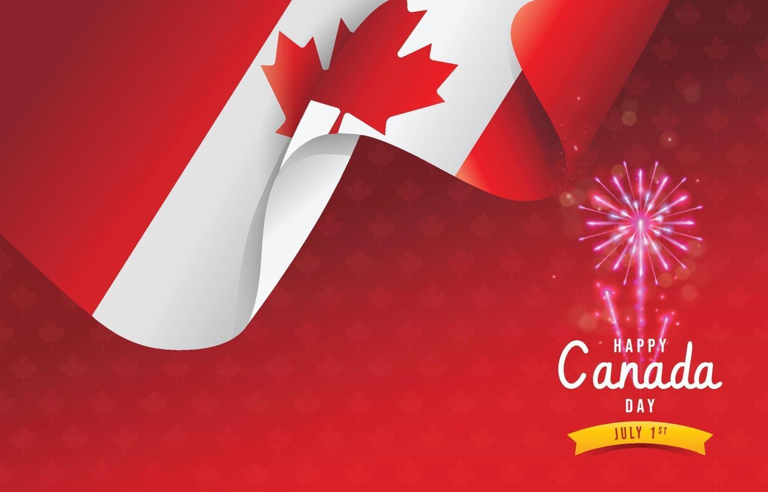 Happy Canada Day achtergrond vector