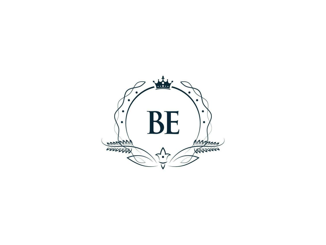 professioneel worden luxe bedrijf logo, vrouwelijk kroon worden eb logo brief vector icoon