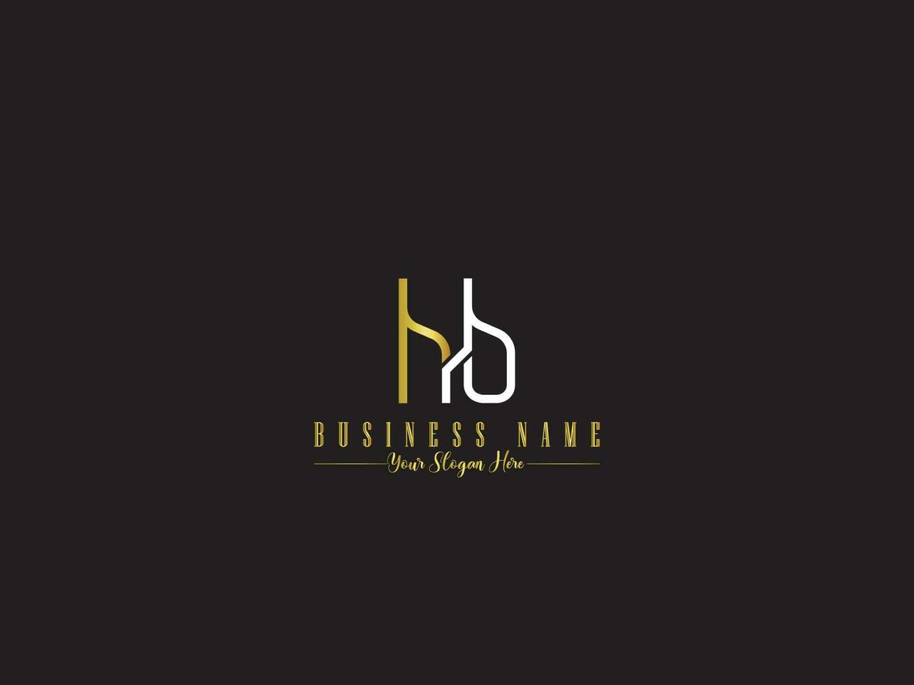 slijm hb logo icoon, minimalistische hb bh brief logo icoon vector voor winkel
