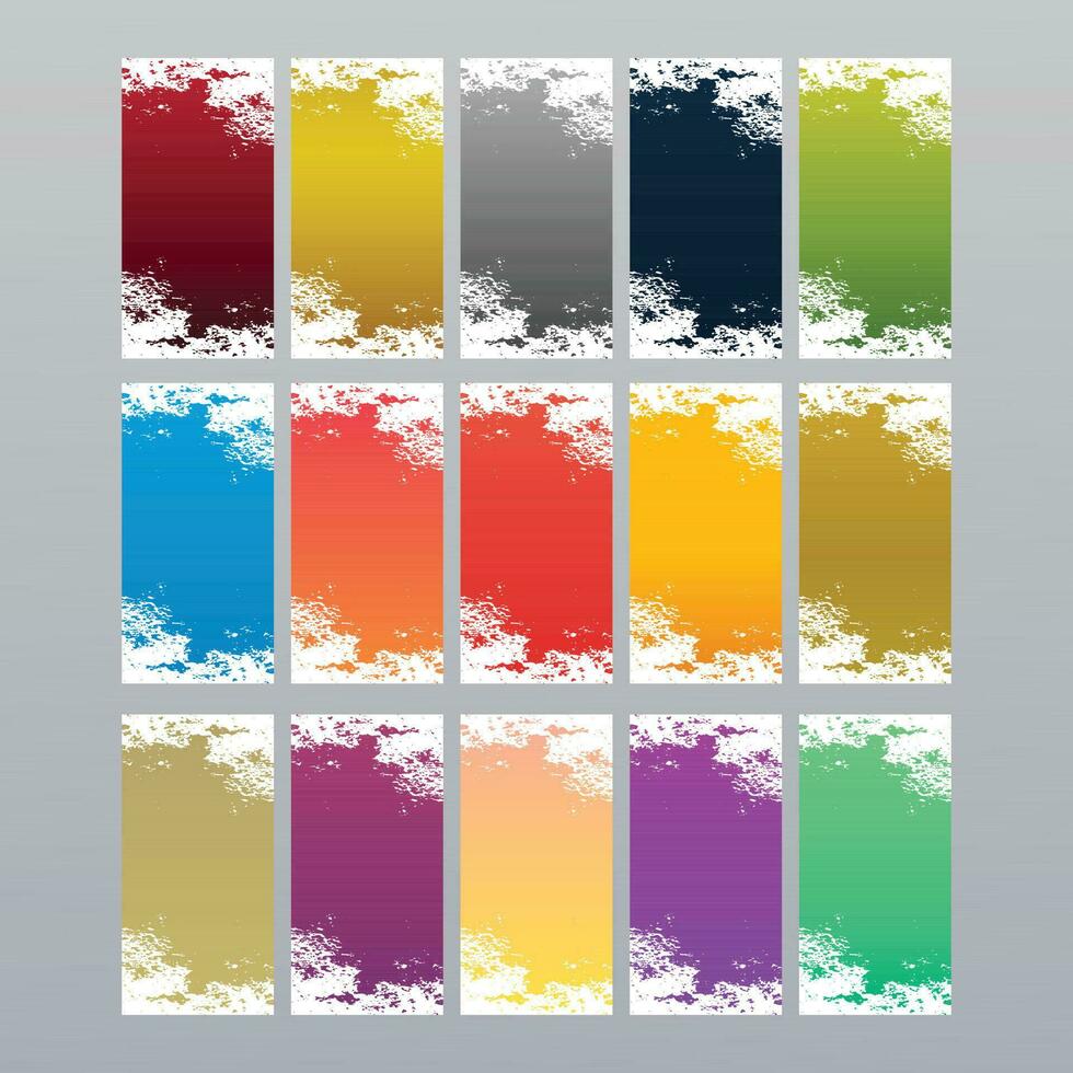 gemakkelijk en kleurrijk modern abstract banier sjabloon verzameling. vector