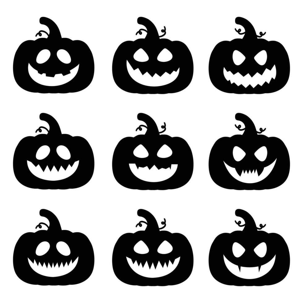 reeks van halloween Aan een wit achtergrond voor stickers, muur stickers, huis versieren en meer. vector