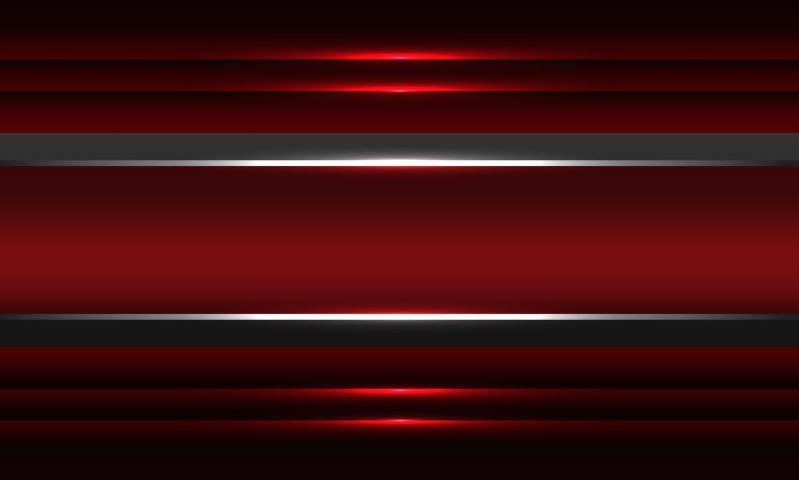 abstracte rood metallic zilver lijn banner schaduw ontwerp moderne luxe futuristische achtergrond vectorillustratie vector