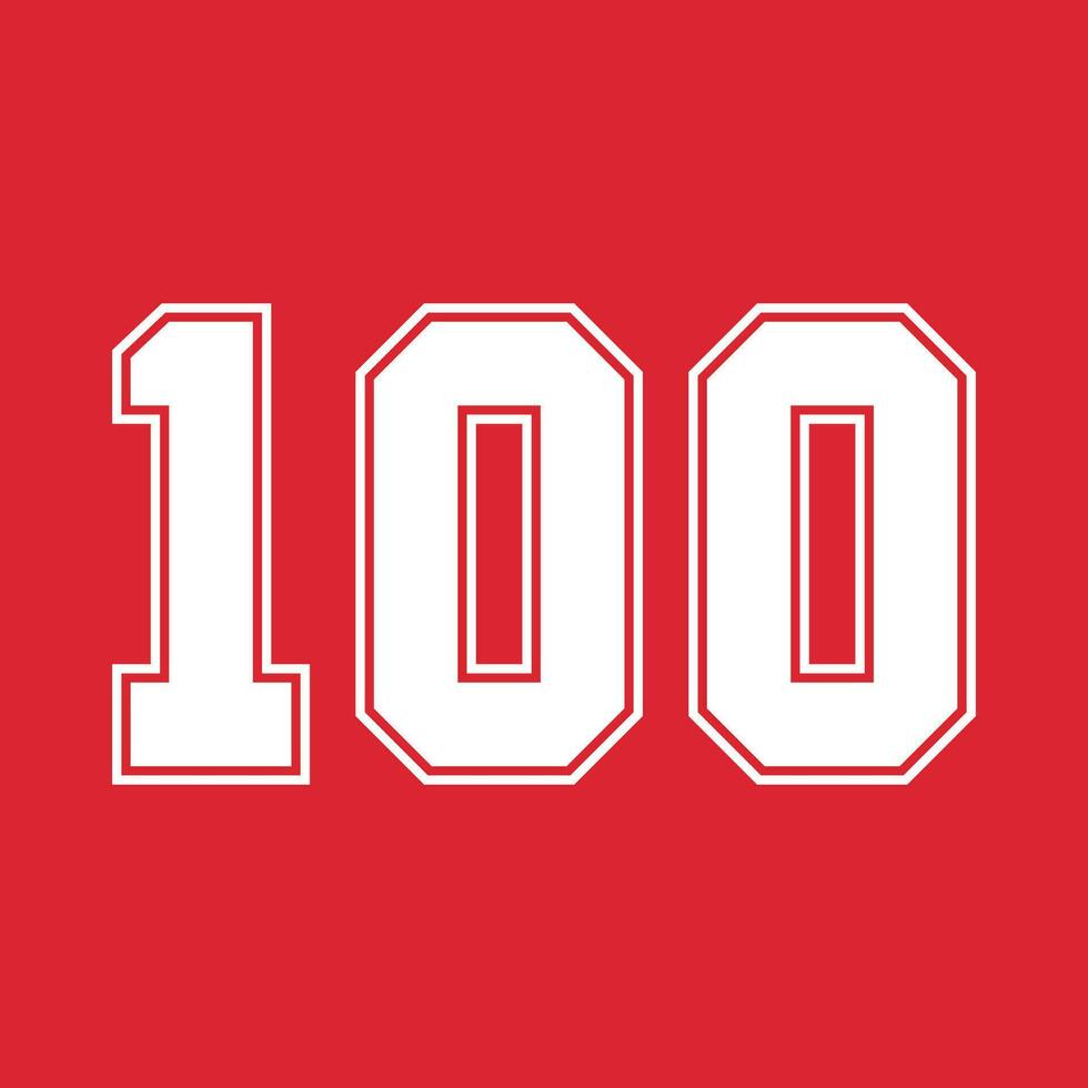 basketbal en basketbal sport getallen 100 vector