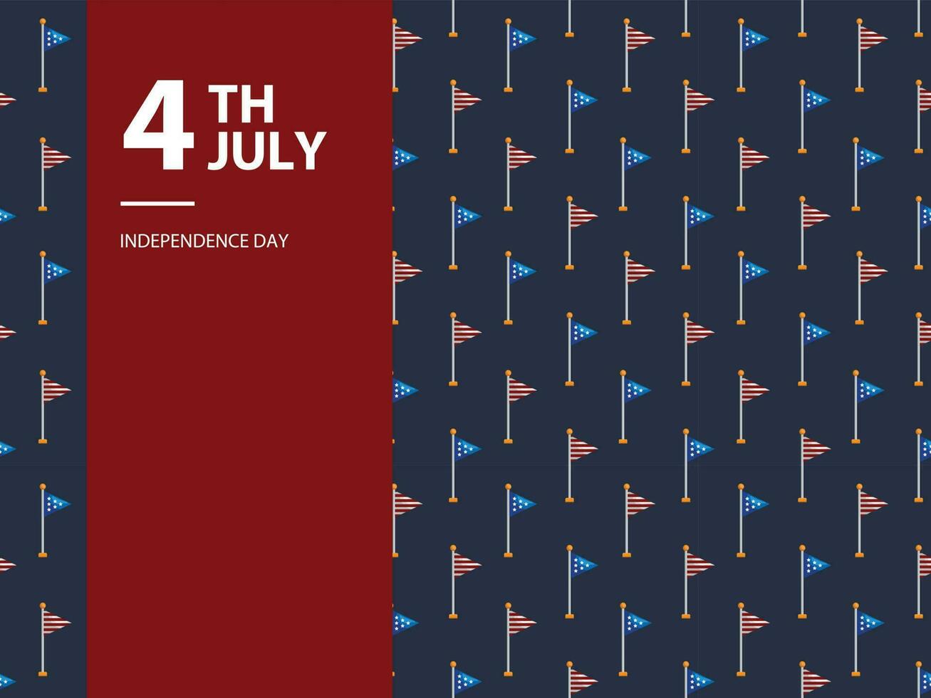 4e van juli onafhankelijkheid dag Amerika Verenigde Staten van Amerika vlag gedenkteken Verenigde staten vector patroon economisch juli