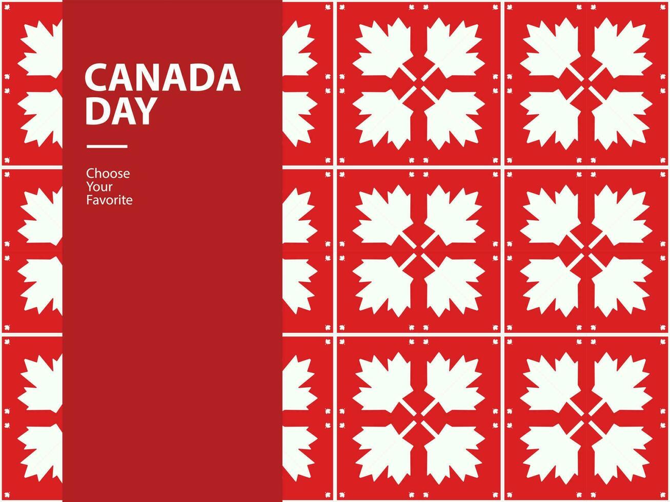 Canada dag land evenement patroon vlag vrede achtergrond nationaal element vector vakantie juli poster