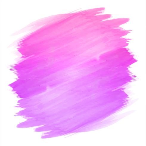 Abstracte hand tekenen lijn roze aquarel ontwerp vector