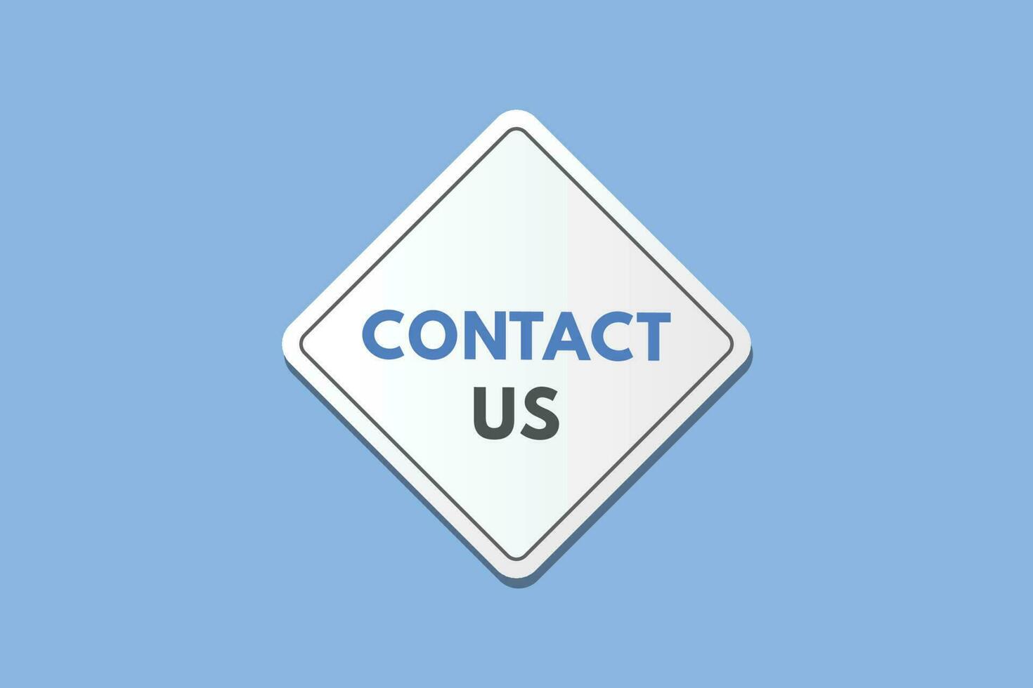 contact ons tekst knop. contact ons teken icoon etiket sticker web toetsen vector