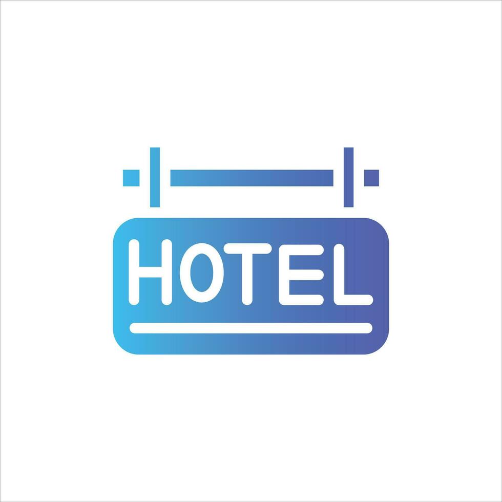 hotel in vlak ontwerp stijl vector