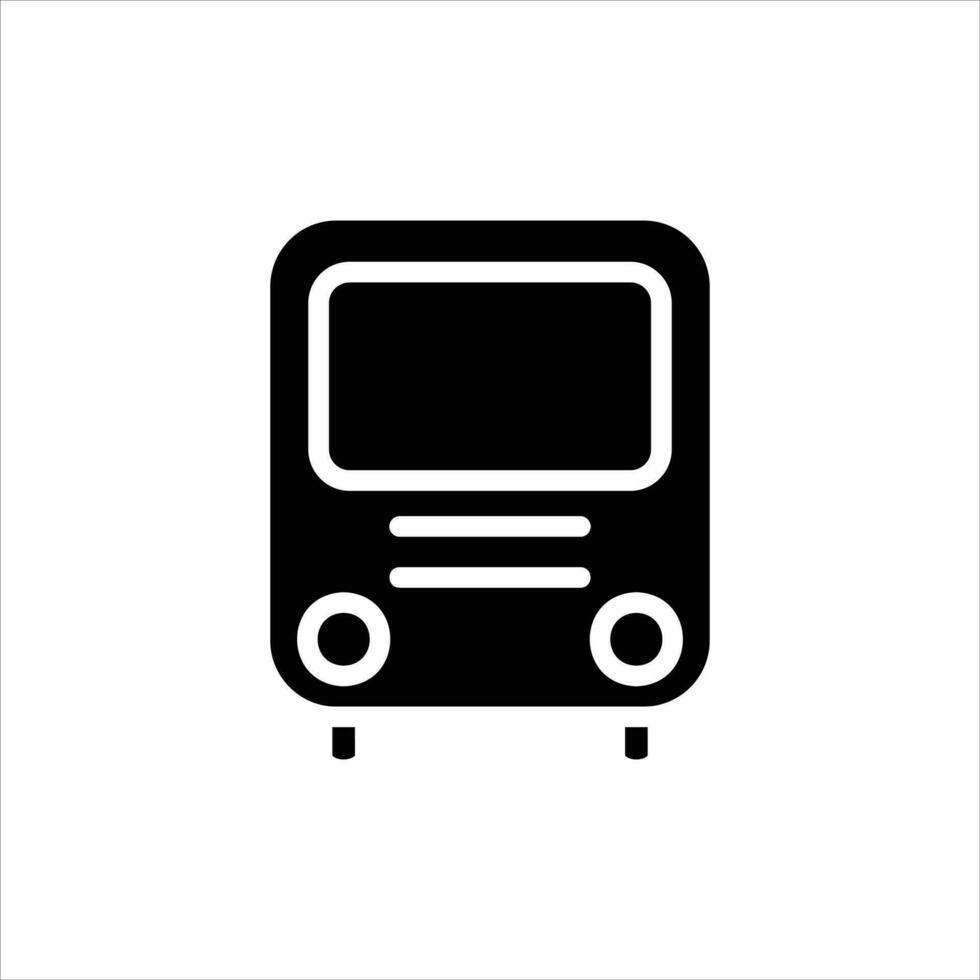 bus in vlak ontwerp stijl vector