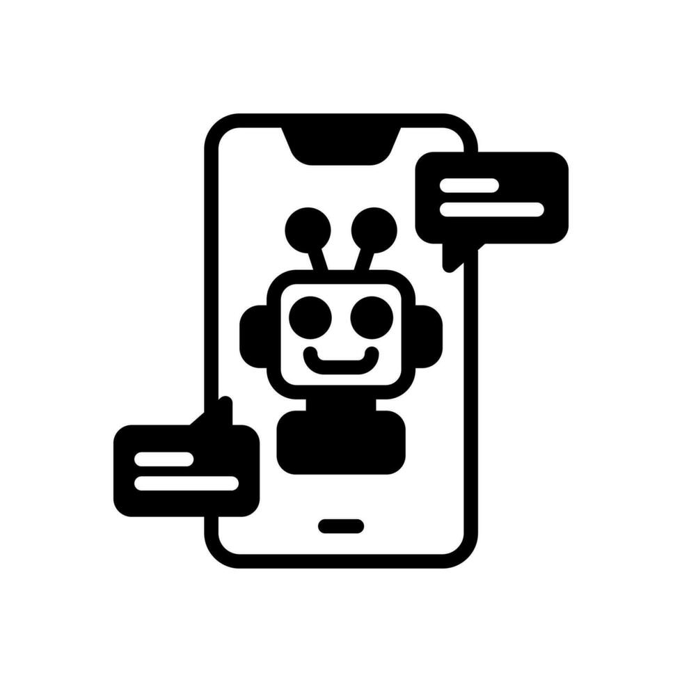 babbelen bot icoon in vector. illustratie vector