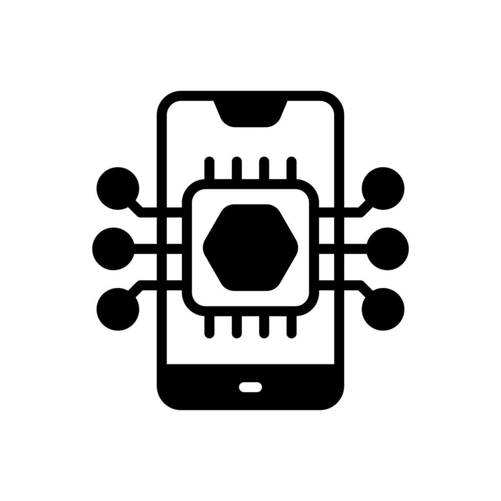 slim telefoon icoon in vector. illustratie vector