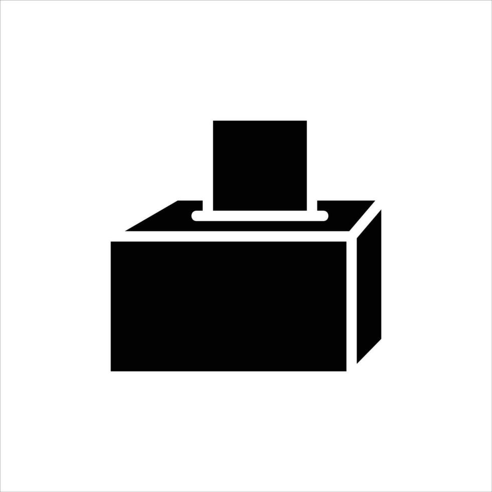 doos in vlak ontwerp stijl vector
