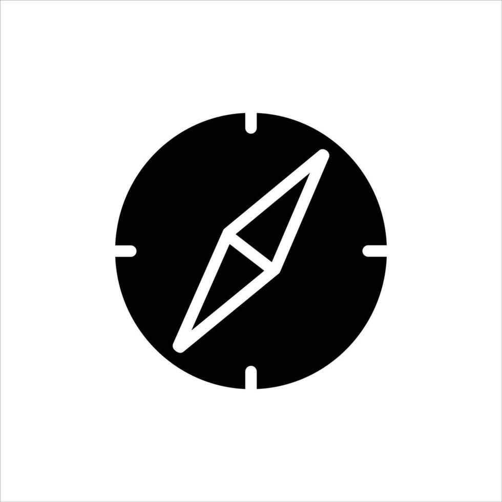 kompas in platte ontwerpstijl vector