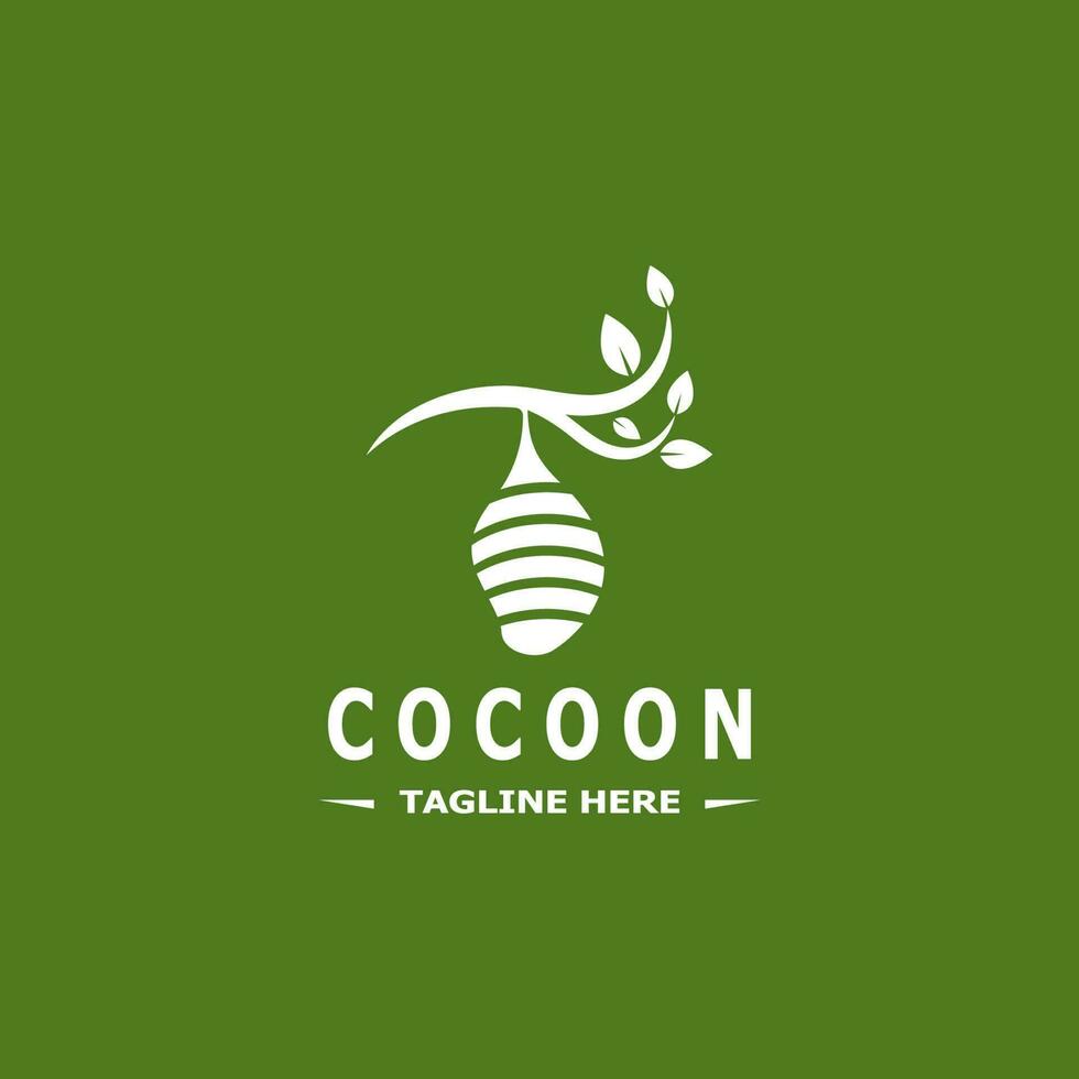 cocon logo vector illustratie ontwerpsjabloon