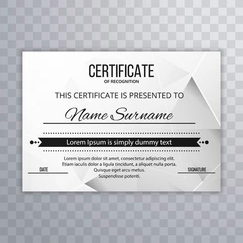 Certificaatsjabloon vector ontwerp