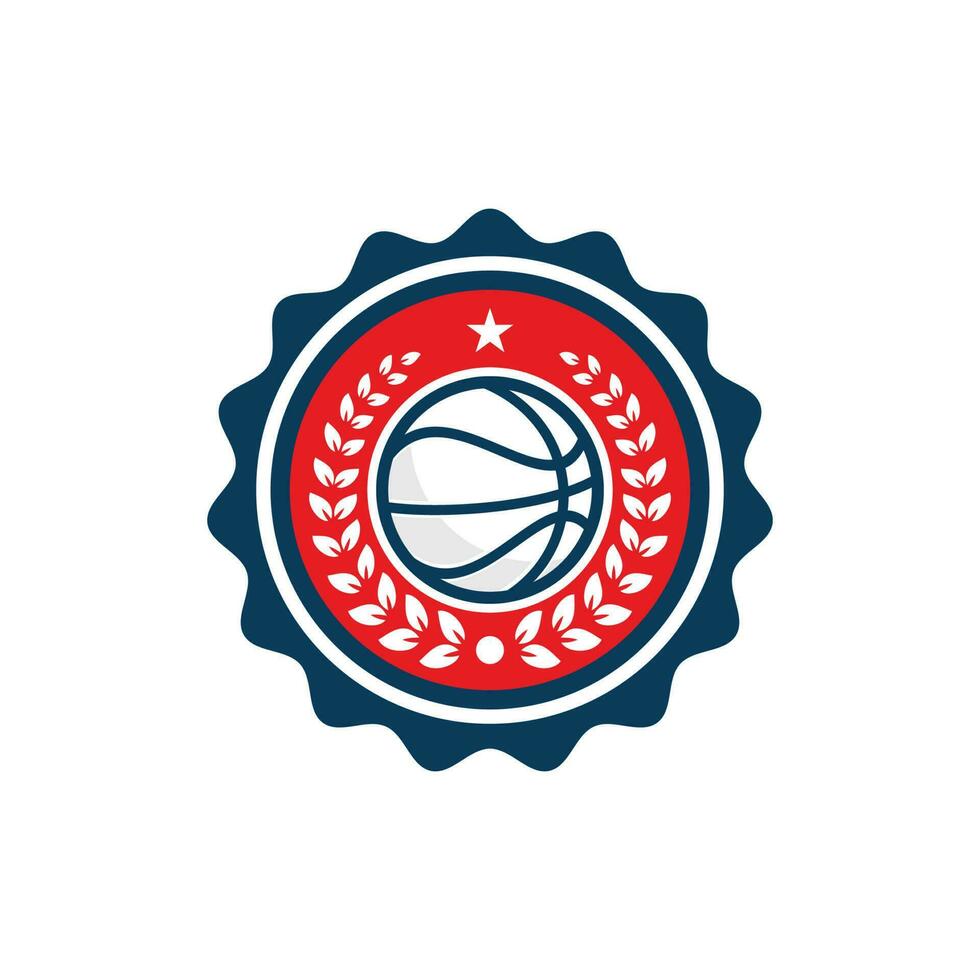 basketbal logo ontwerp vector illustratie