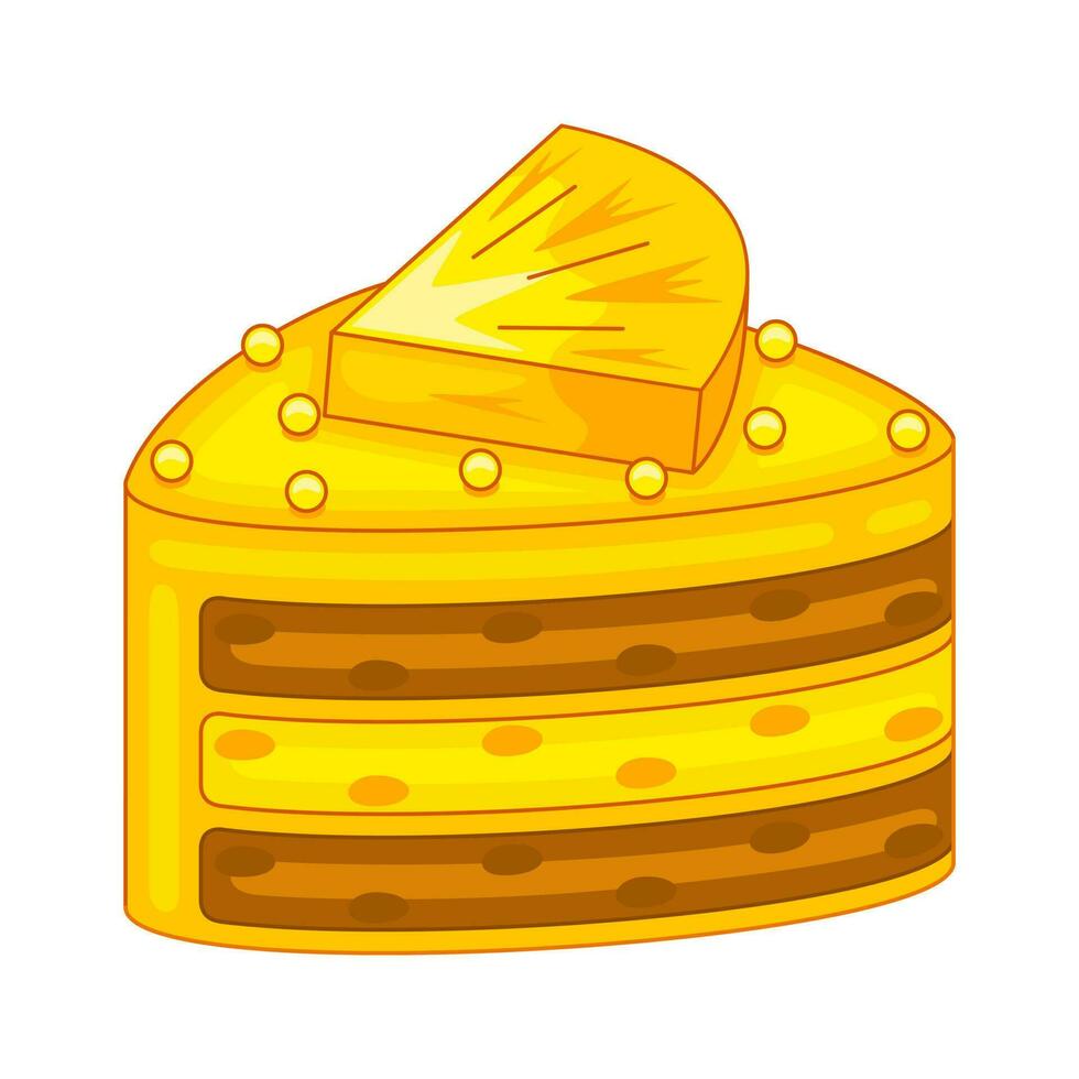 ananas cakes in vector illustratie