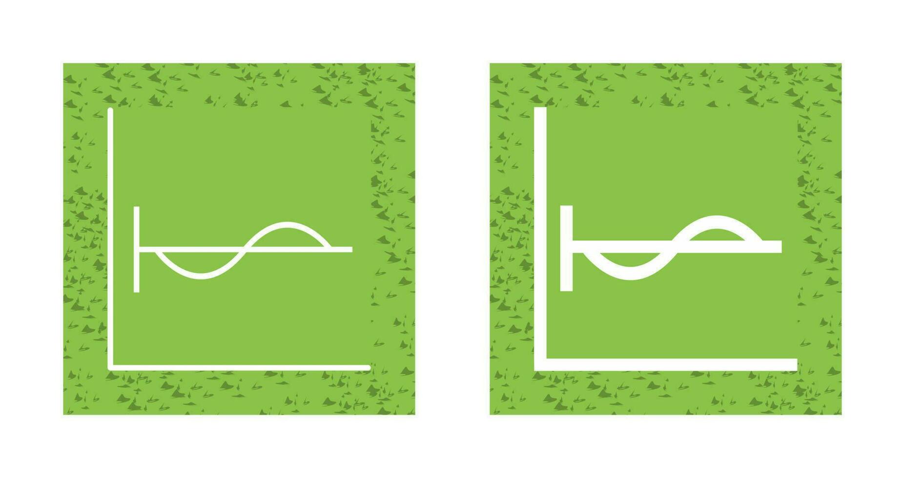 cosinus diagram vector icoon