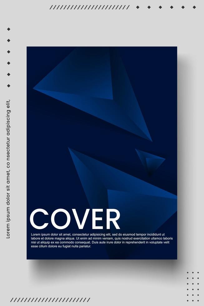 cover ontwerpsjabloon met abstracte lijnen modern vector