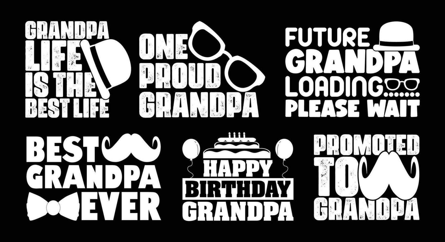opa t overhemd ontwerp bundel, citaten over grootouders dag, opa t shirt, opa typografie t overhemd ontwerp verzameling vector