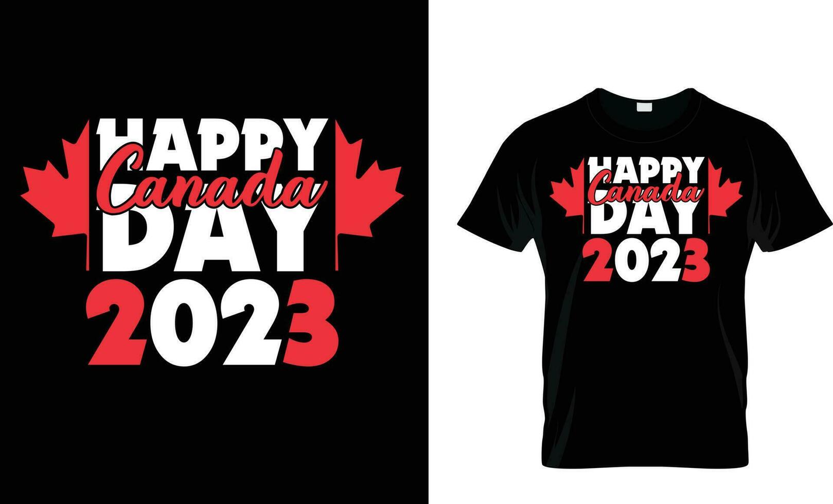 1e juli Canada dag t overhemd ontwerp vector