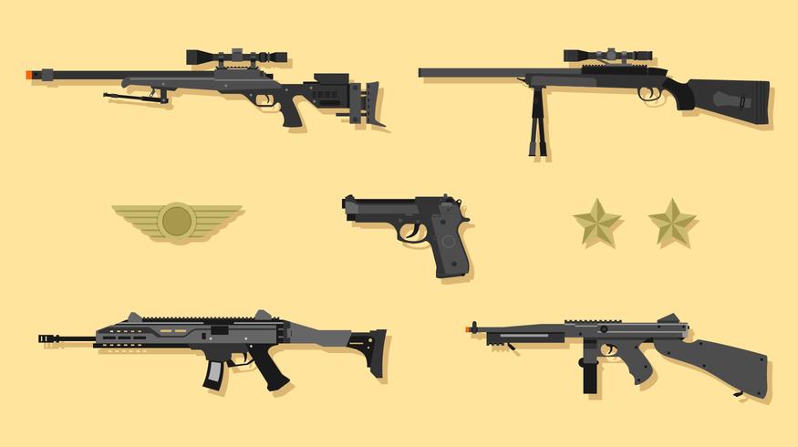 airsoft gun vector