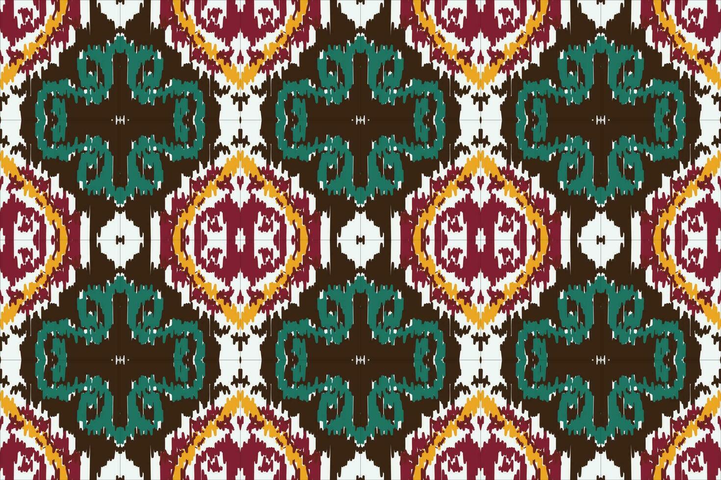 Afrikaanse ikat damast paisley borduurwerk achtergrond. meetkundig etnisch oosters patroon traditioneel. ikat aztec stijl abstract vector illustratie. ontwerp voor afdrukken textuur,stof,sari,sari,tapijt.