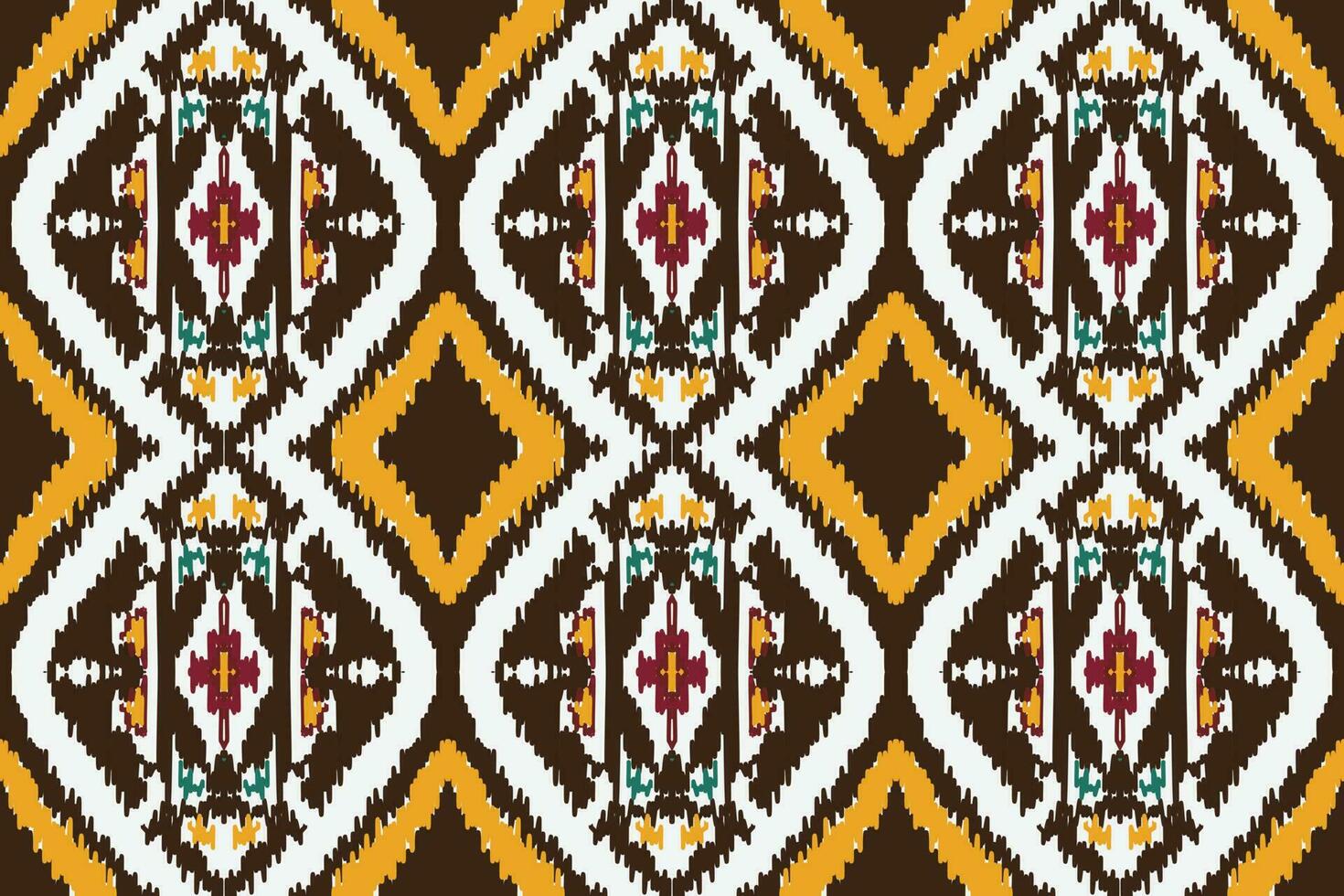 Afrikaanse motief ikat paisley borduurwerk achtergrond. meetkundig etnisch oosters patroon traditioneel. ikat aztec stijl abstract vector illustratie. ontwerp voor afdrukken textuur,stof,sari,sari,tapijt.