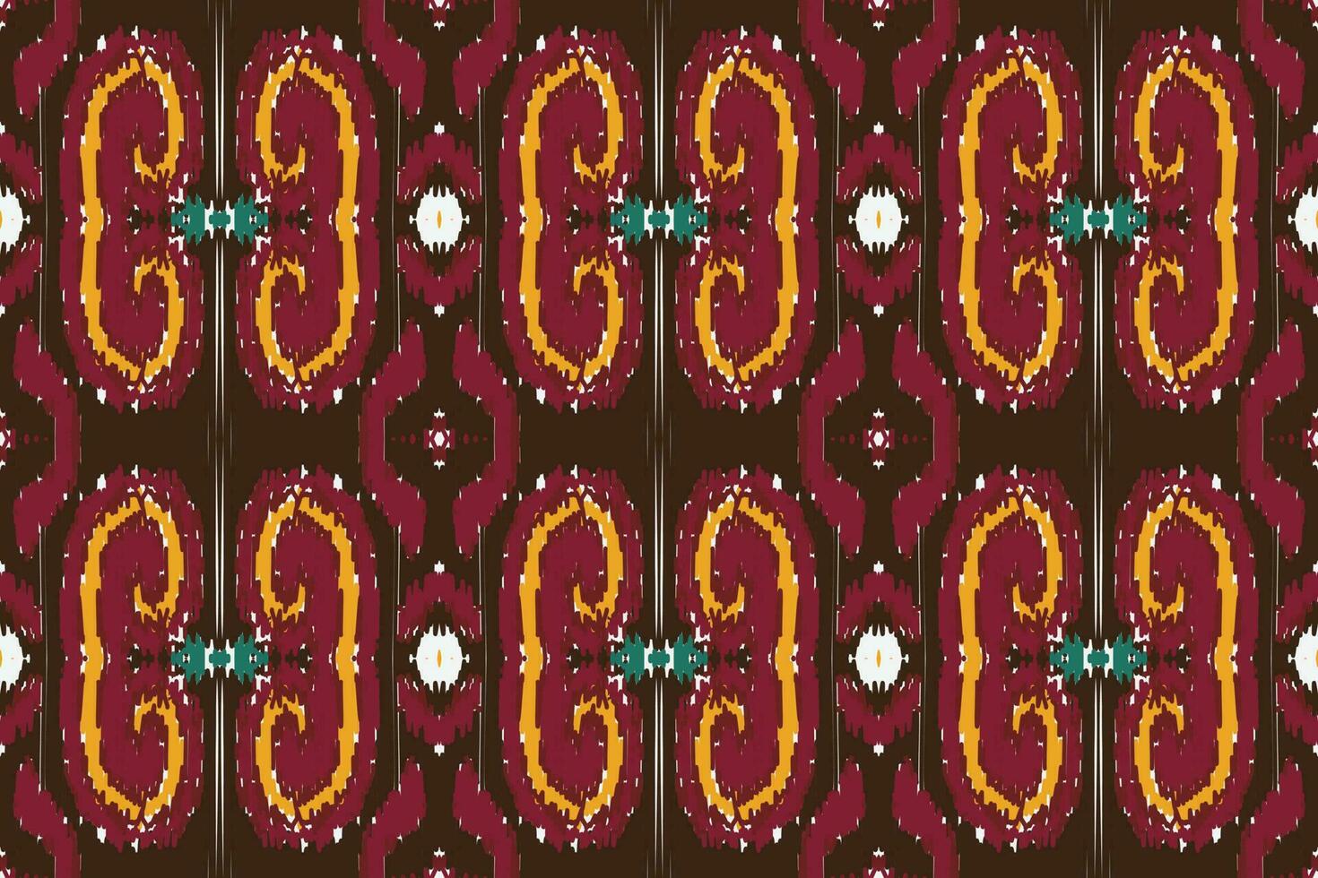 motief ikat bloemen paisley borduurwerk achtergrond. meetkundig etnisch oosters patroon traditioneel. ikat aztec stijl abstract vector illustratie. ontwerp voor afdrukken textuur,stof,sari,sari,tapijt.