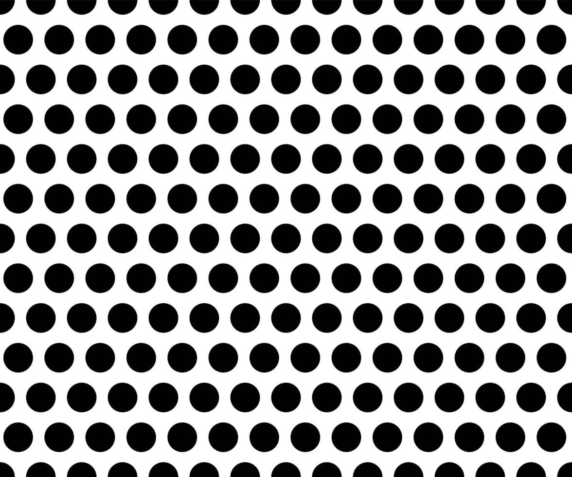 zwart-witte polka dot patroon achtergrond vector