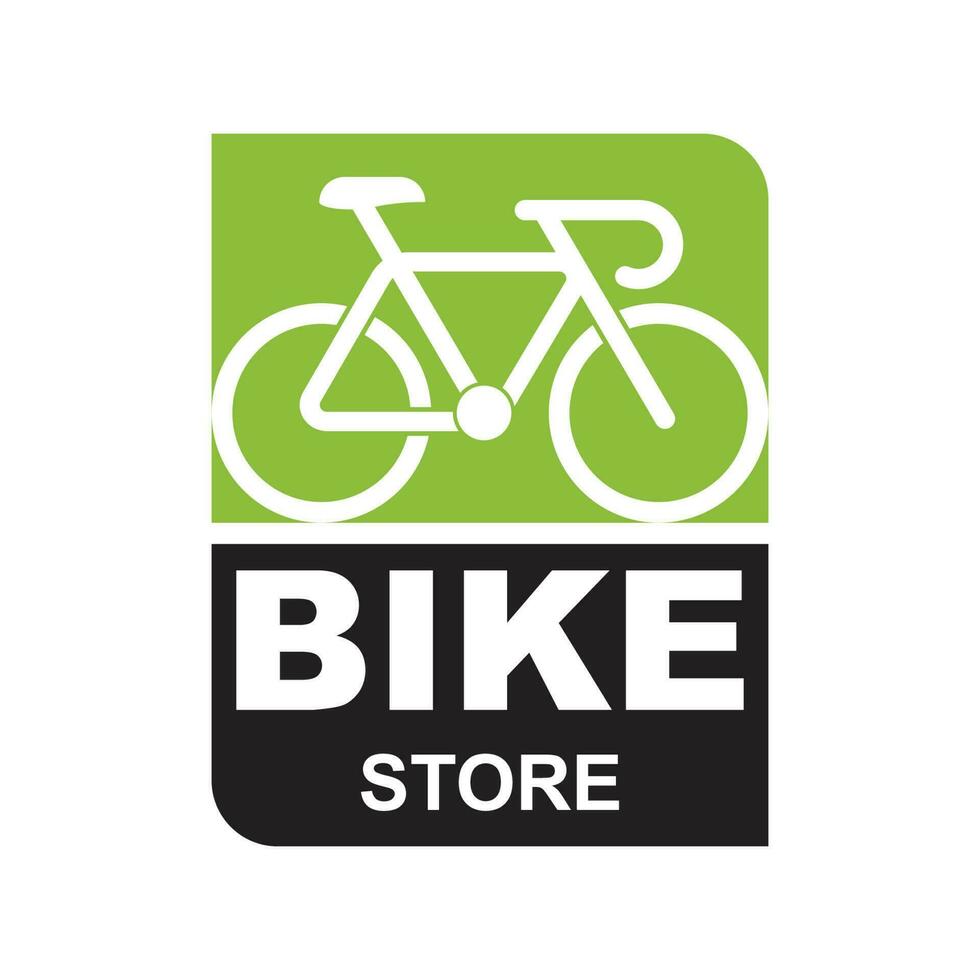 fiets winkel logo ontwerp vector afbeelding, fiets logo concept icoon vector, gemakkelijk ontwerp modern vector