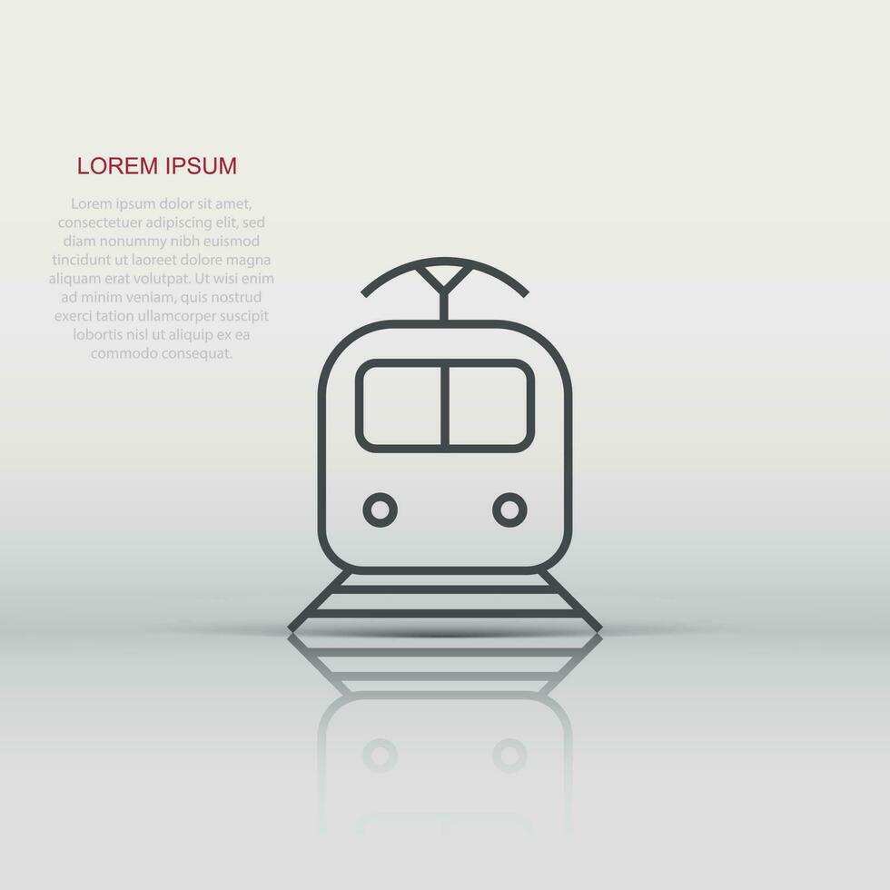 trein vervoer icoon. vector illustratie. bedrijf concept trein pictogram.