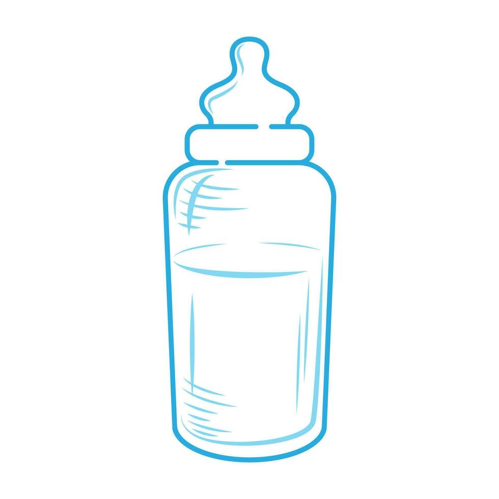 fopspeen melk fles icoon ontwerp vector