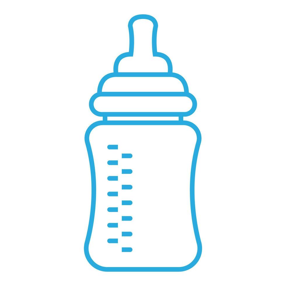 fopspeen melk fles icoon ontwerp vector